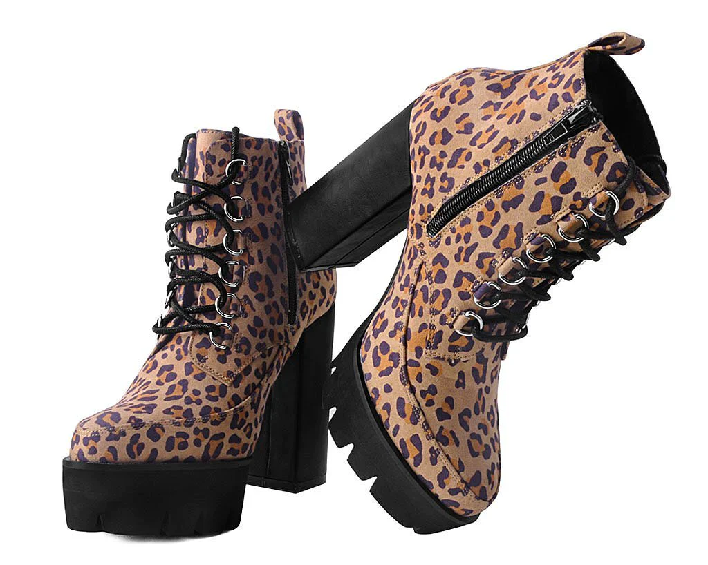 Leopard 6-Ring Bootie Platform Heel - Image 3