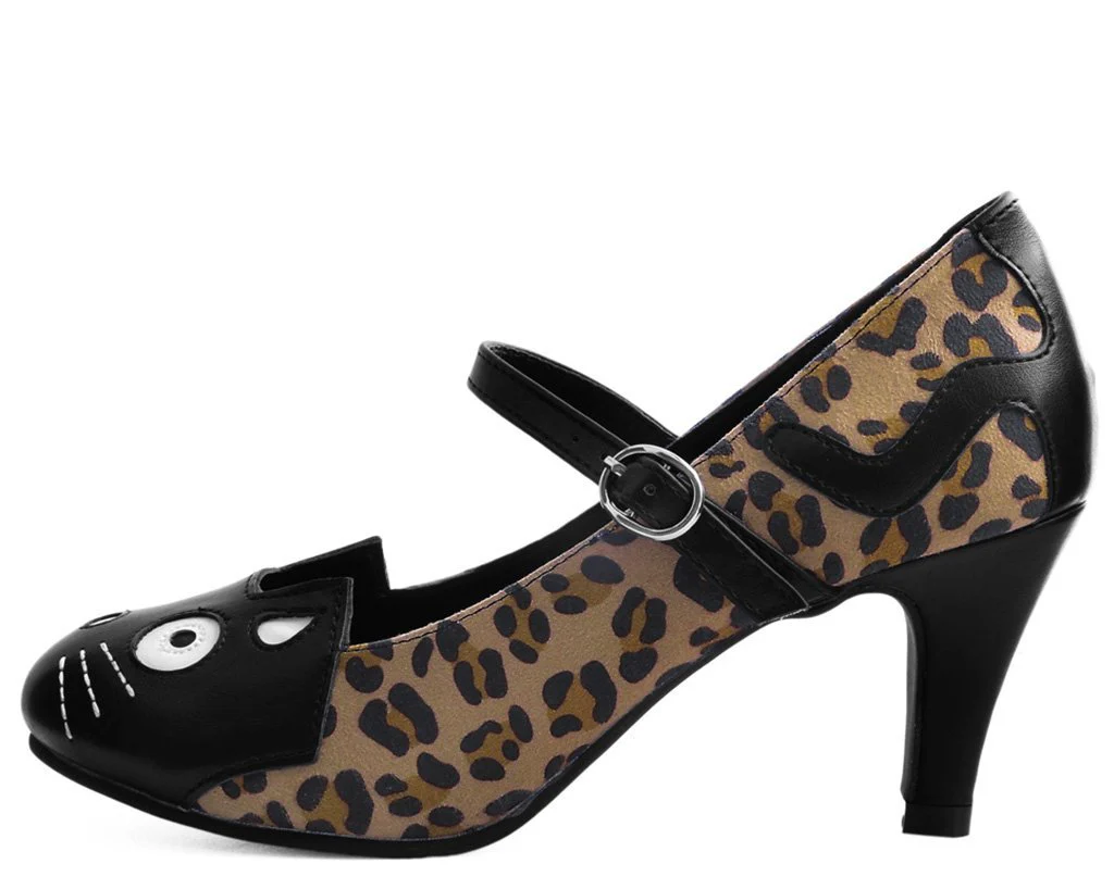Leopard Kitty Mary Jane Heel - Image 3