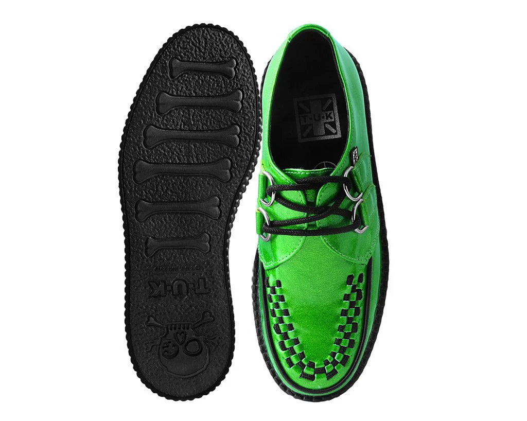 Lime Metallic Sparkle Viva Mondo Creeper - Image 4