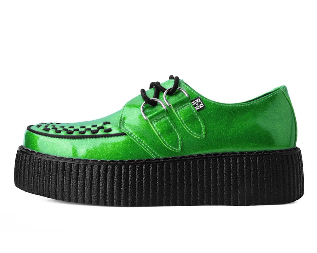 Lime Metallic Sparkle Viva Mondo Creeper - Image 5