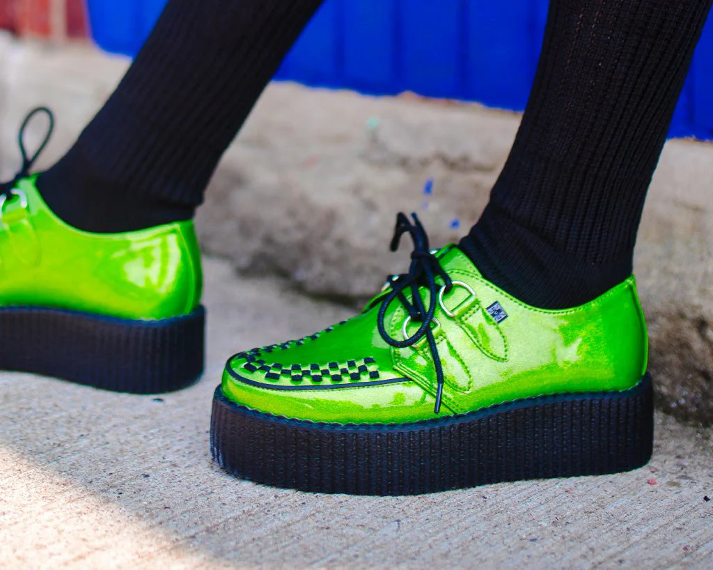 Lime Metallic Sparkle Viva Mondo Creeper - Image 7