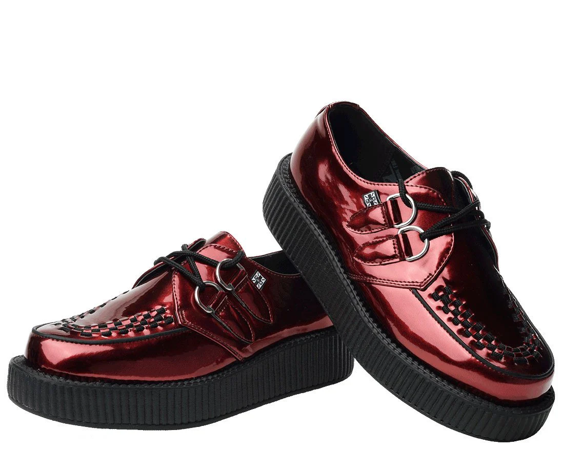 Metallic Burgundy Creepers - Image 2