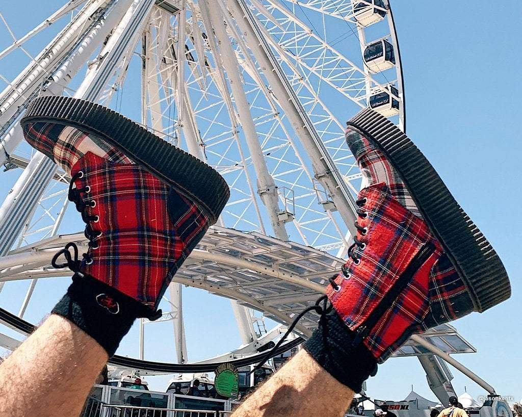 Mixed Plaid Casbah Boot - Image 9