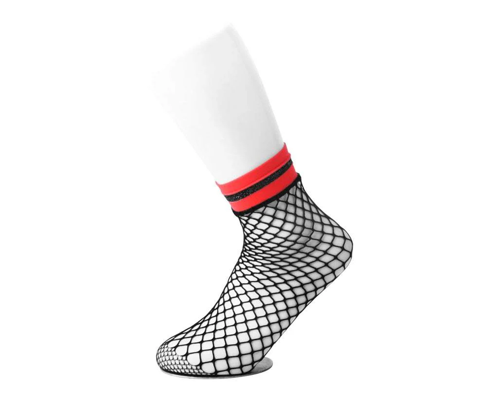 Multi-color Band Fishnet 5-Pk Sock - Image 6