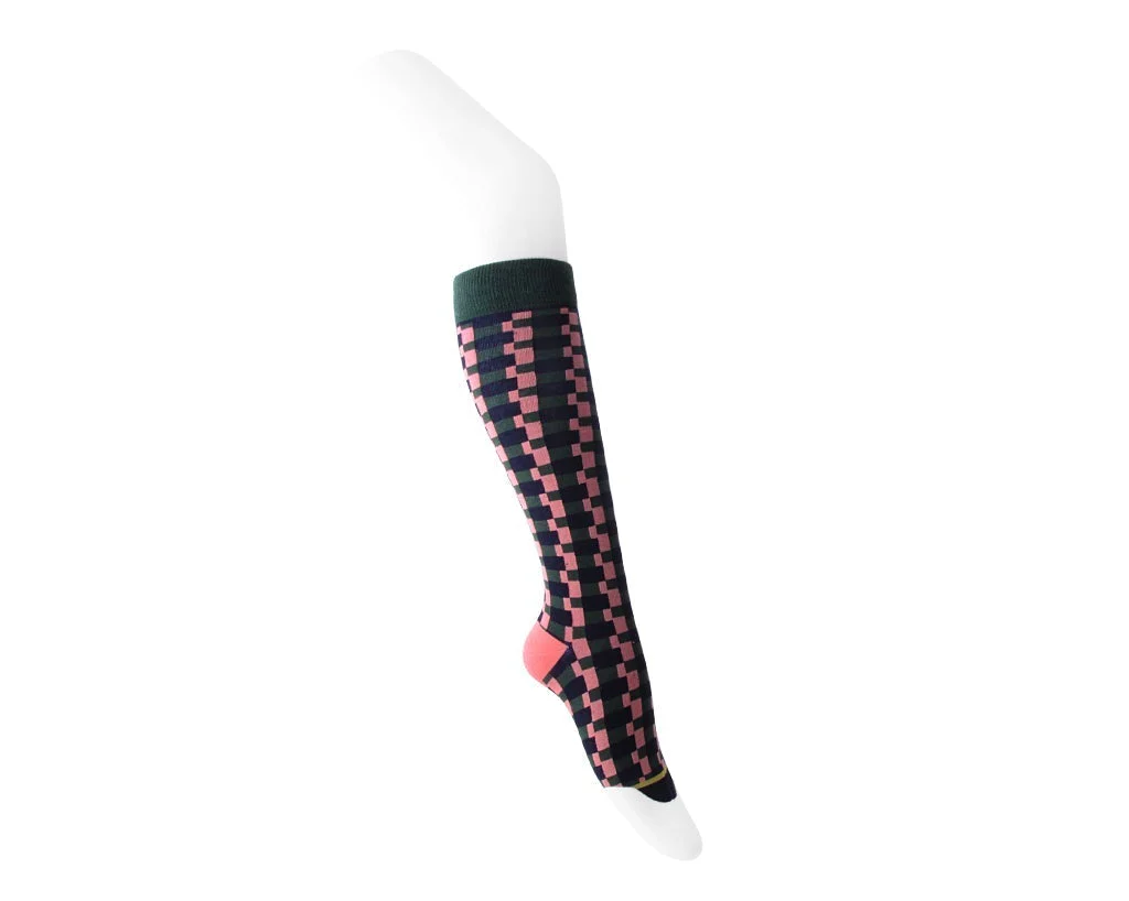 Multicolor Houndstooth Knee-High Sock - Image 4