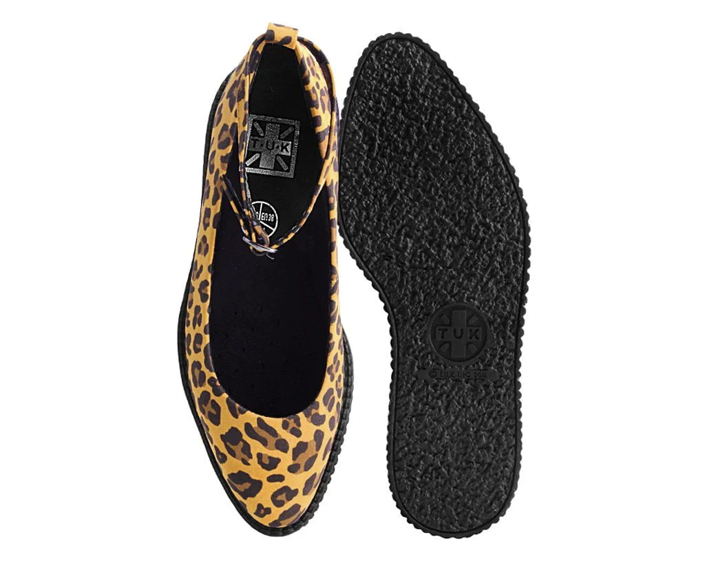 Mustard Leopard Pointed Ballet Creeper - Image 4
