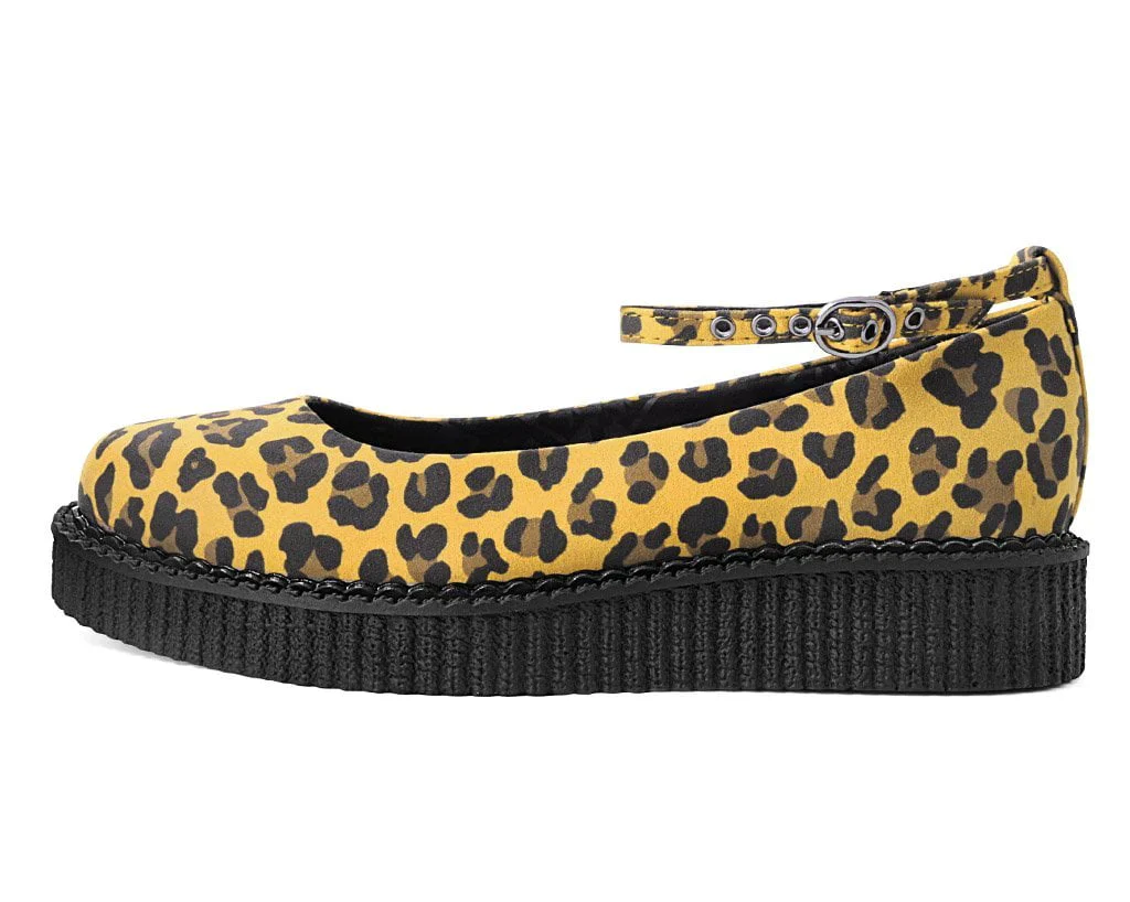 Mustard Leopard Pointed Ballet Creeper - Image 5