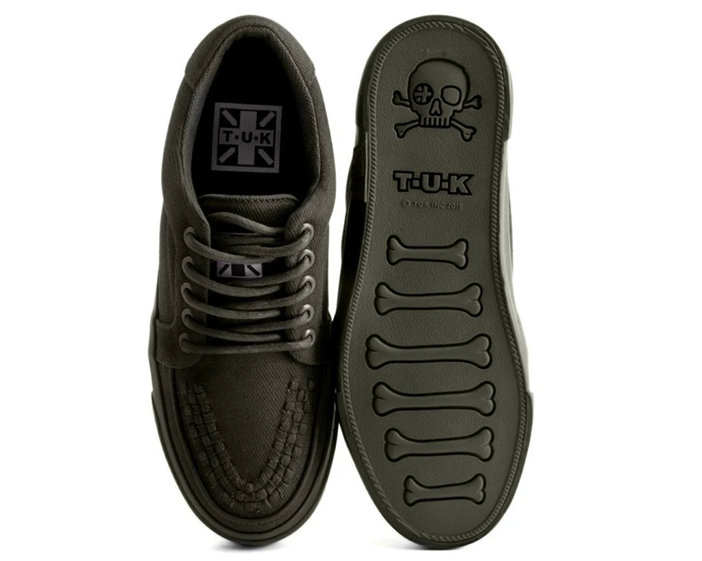 Olive Canvas VLK Sneaker - Image 4