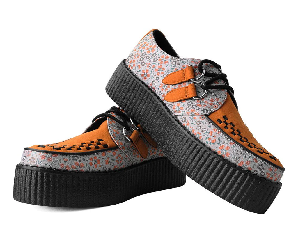 Orange & Beige Floral D-Ring Viva Creeper - Image 3