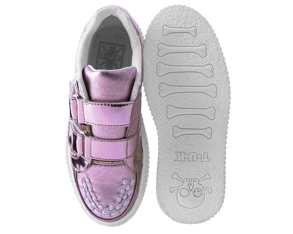 Pink Metallic Double Velcro Casbah Creeper - Image 5