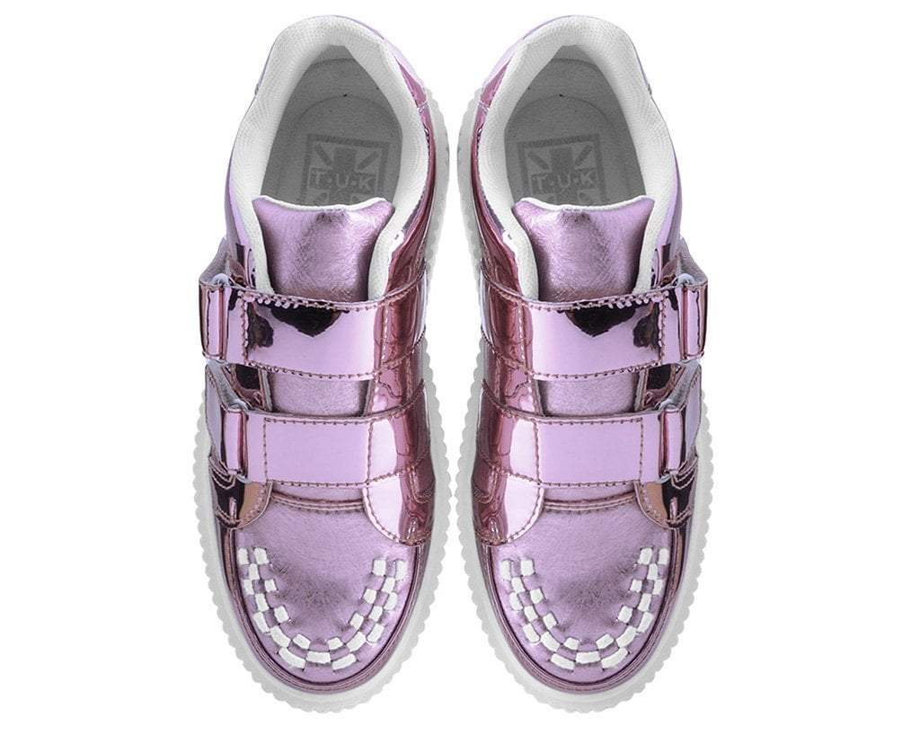 Pink Metallic Double Velcro Casbah Creeper - Image 6