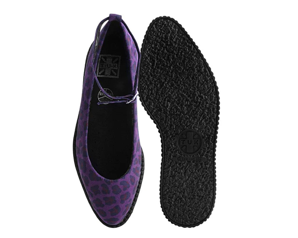 Purple Leopard Pointed Ballet Creeper - Image 4