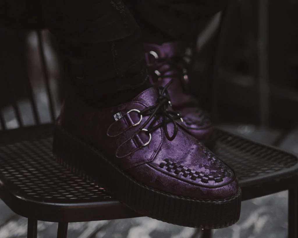 Purple Metallic Blossom Viva Mondo Creeper - Image 2