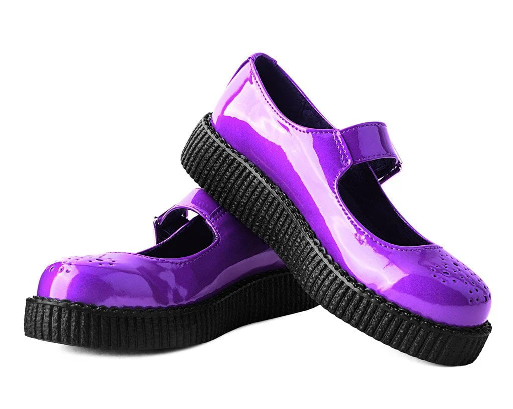 Purple Metallic TUKSkin™ Viva II Mary Jane - Image 3