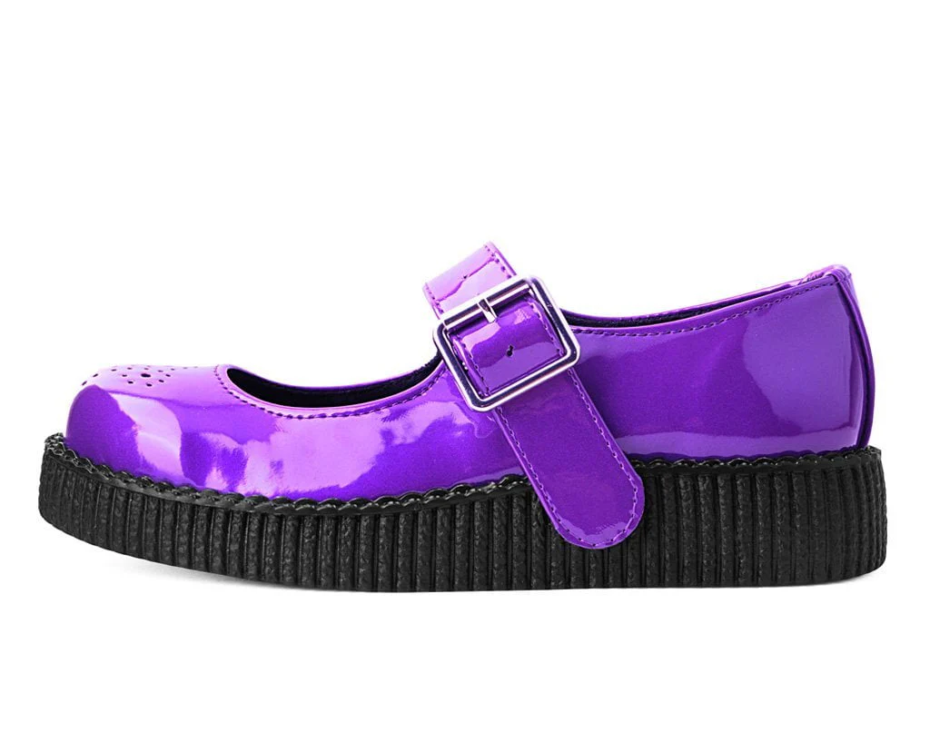 Purple Metallic TUKSkin™ Viva II Mary Jane - Image 5