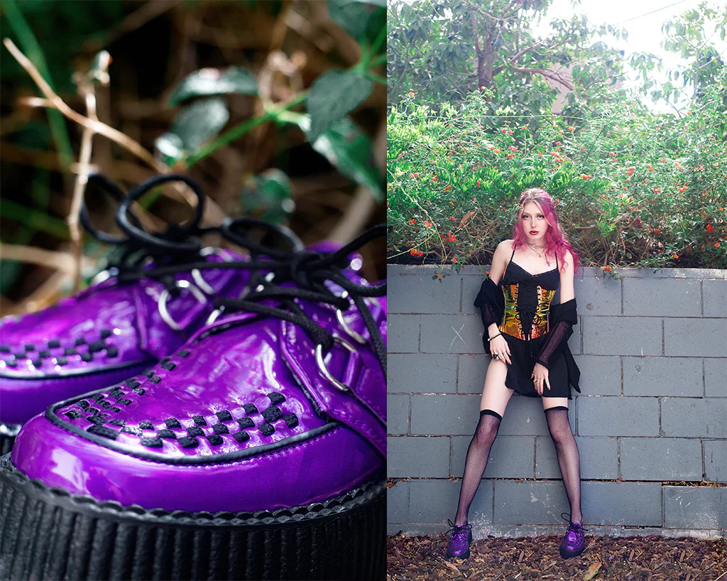 Purple Metallic TUKSkin™ Viva Mondo Creeper - Image 6