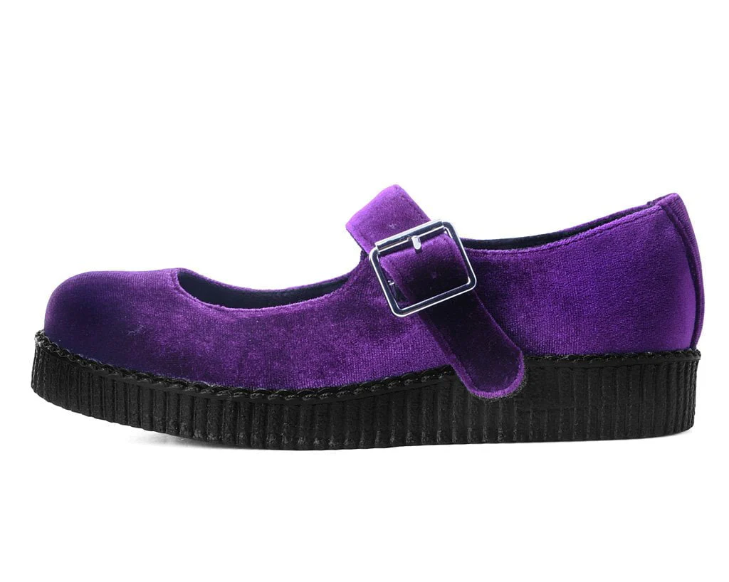 Purple Velvet Viva II Mary Jane - Image 5