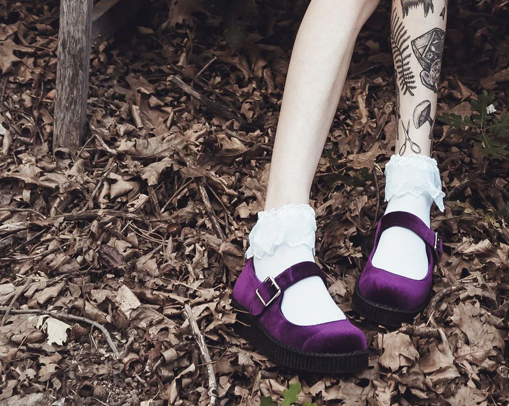 Purple Velvet Viva II Mary Jane - Image 6