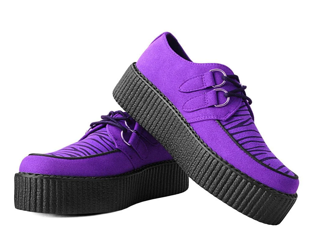 Purple & Zebra Faux Suede Creeper - Image 3
