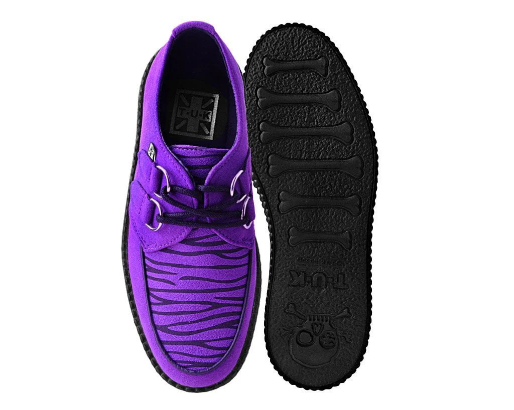 Purple & Zebra Faux Suede Creeper - Image 4