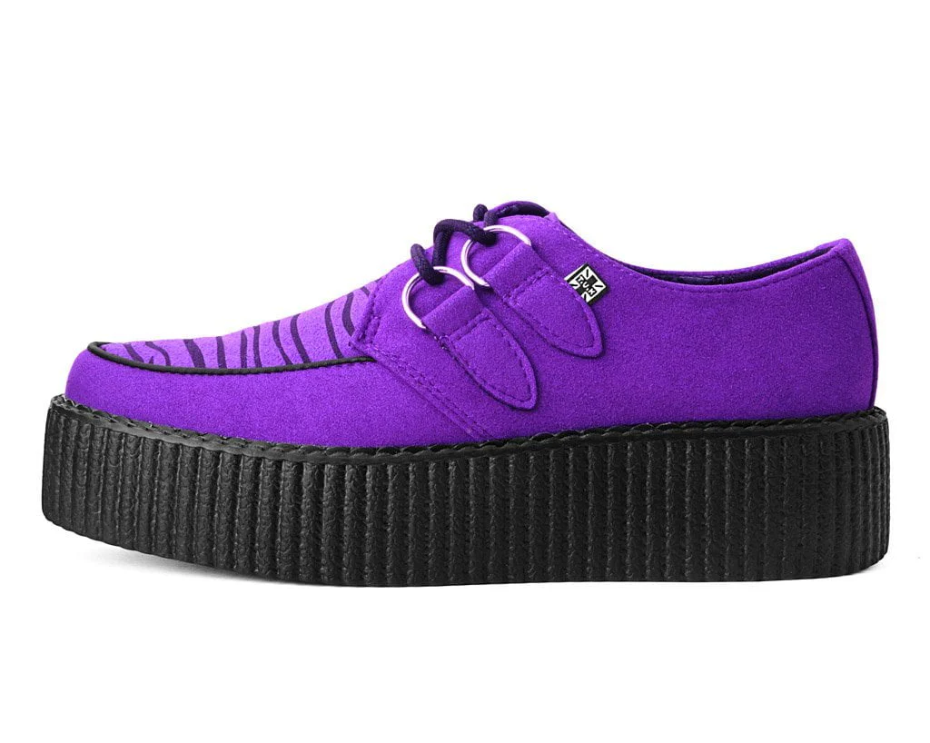 Purple & Zebra Faux Suede Creeper - Image 5