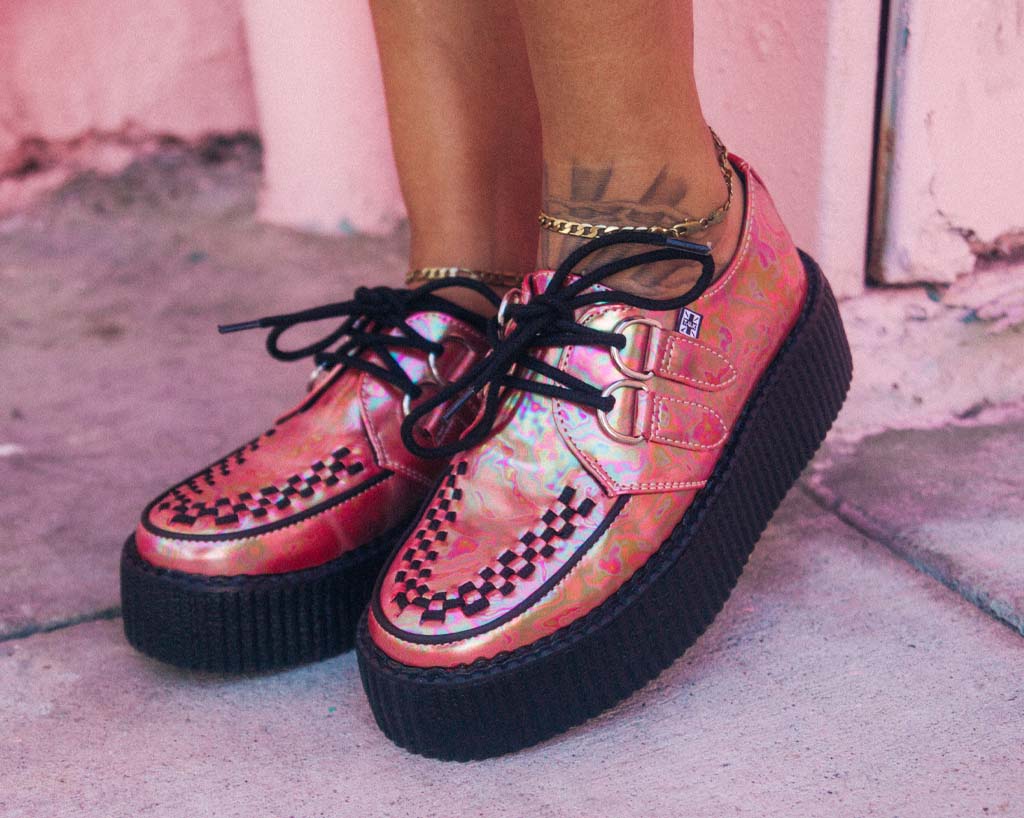 Red Oil Slick D-Ring Mondo Creeper - Image 2