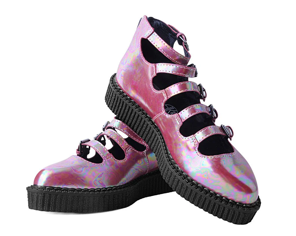 Red Oil Slick Multi-Strap Mary Jane - Image 3