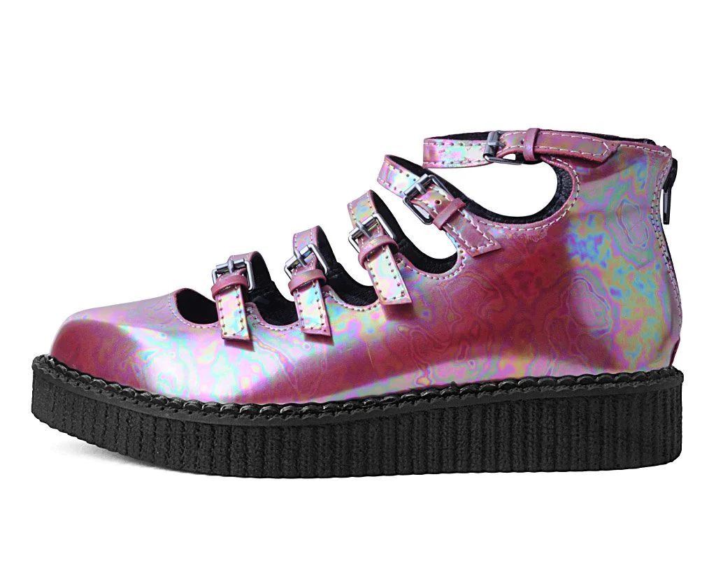 Red Oil Slick Multi-Strap Mary Jane - Image 5