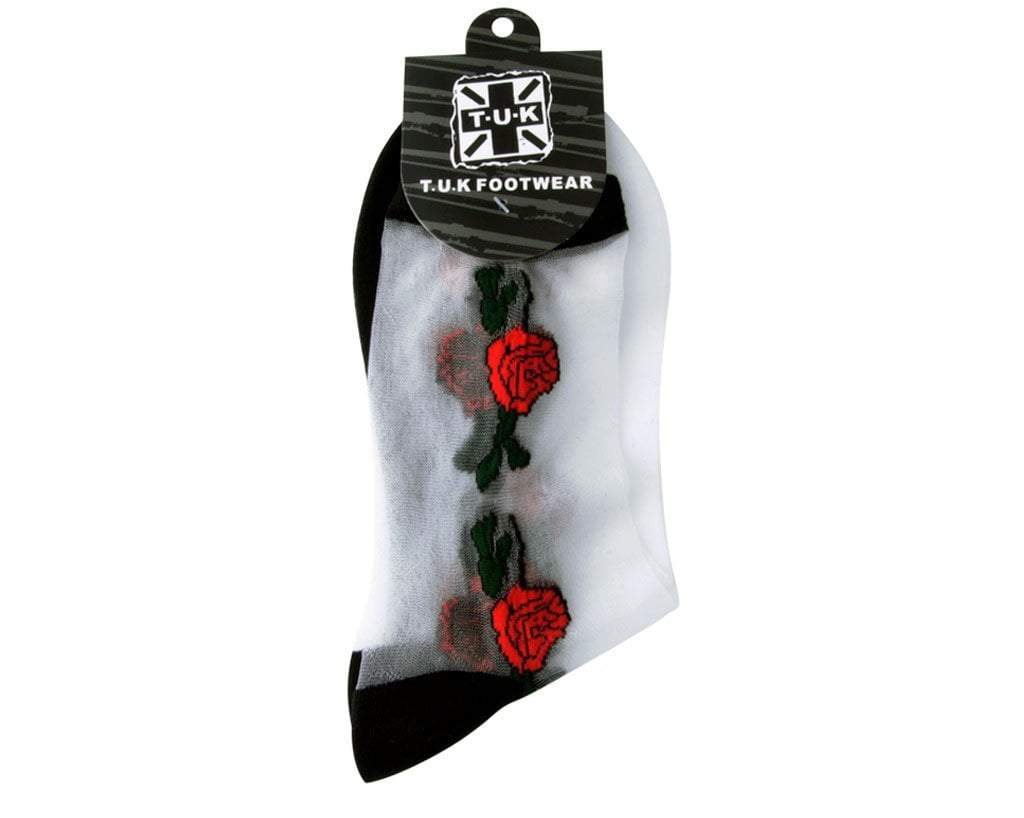 Red Rose Sheer Sock - Image 5