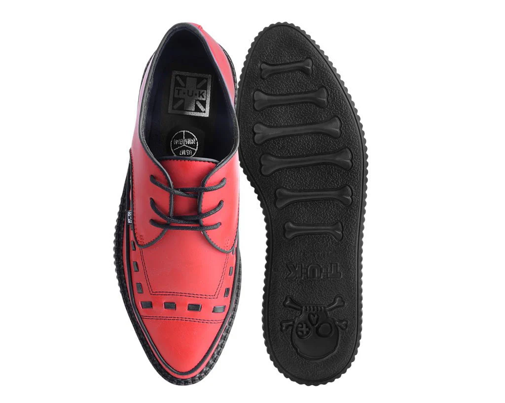 Red TUKskin™ Lace Up Creeper - Image 4