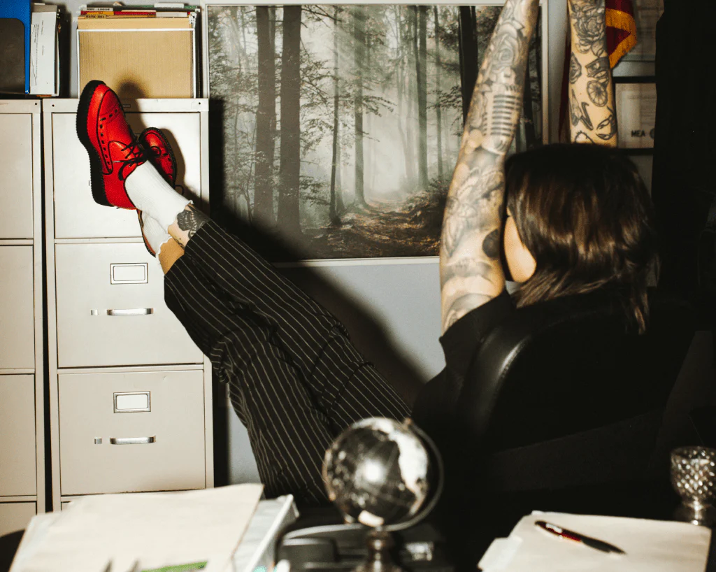 Red TUKskin™ Lace Up Creeper - Image 7