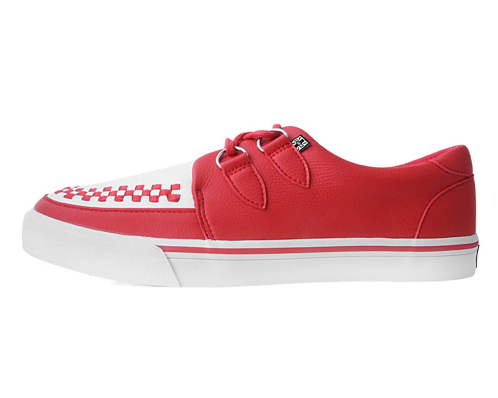Red & White 2-Ring Creeper Sneaker - Image 5