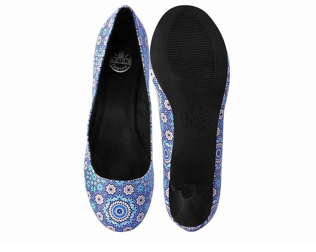 Blue Mosaic Anti-Pop Heel - Image 4