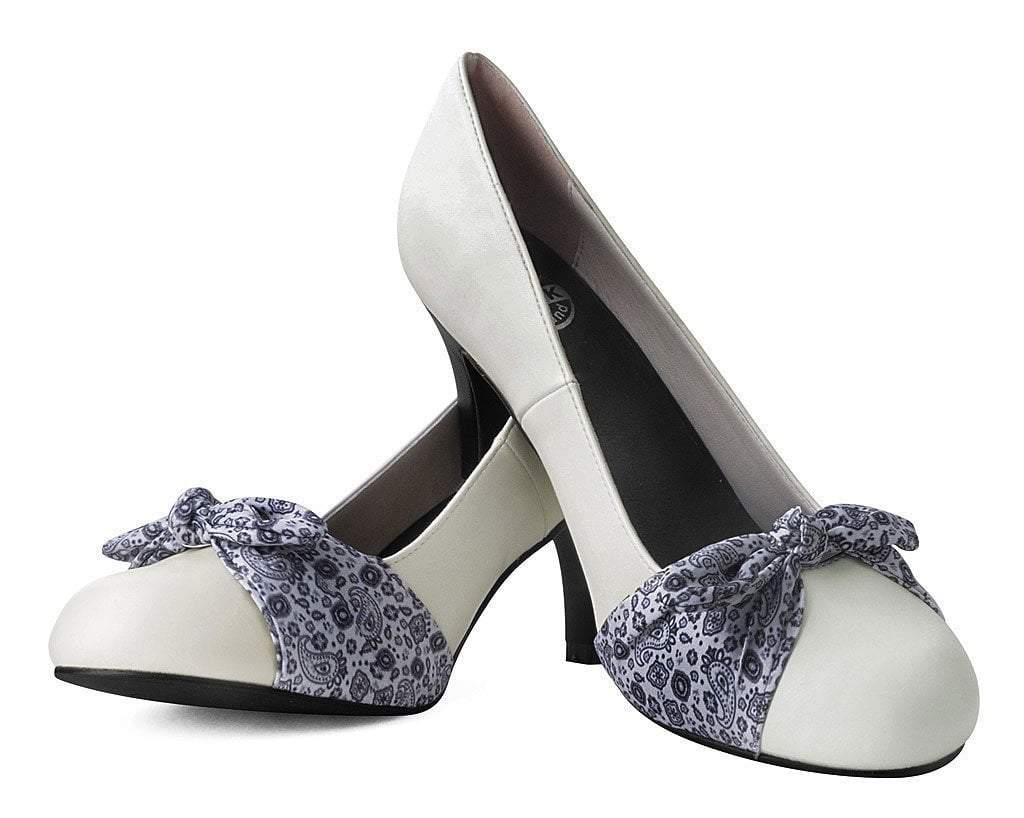 Cream & Blue Bandana Anti-Pop Heel - Image 3