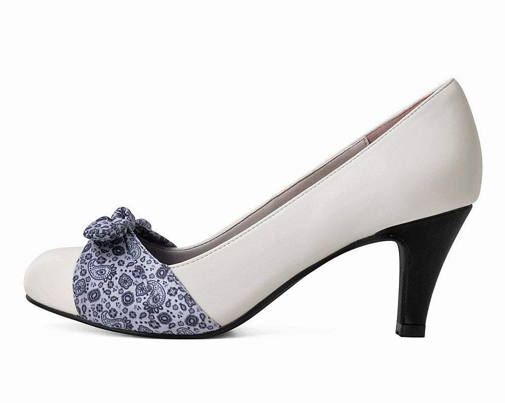 Cream & Blue Bandana Anti-Pop Heel - Image 5