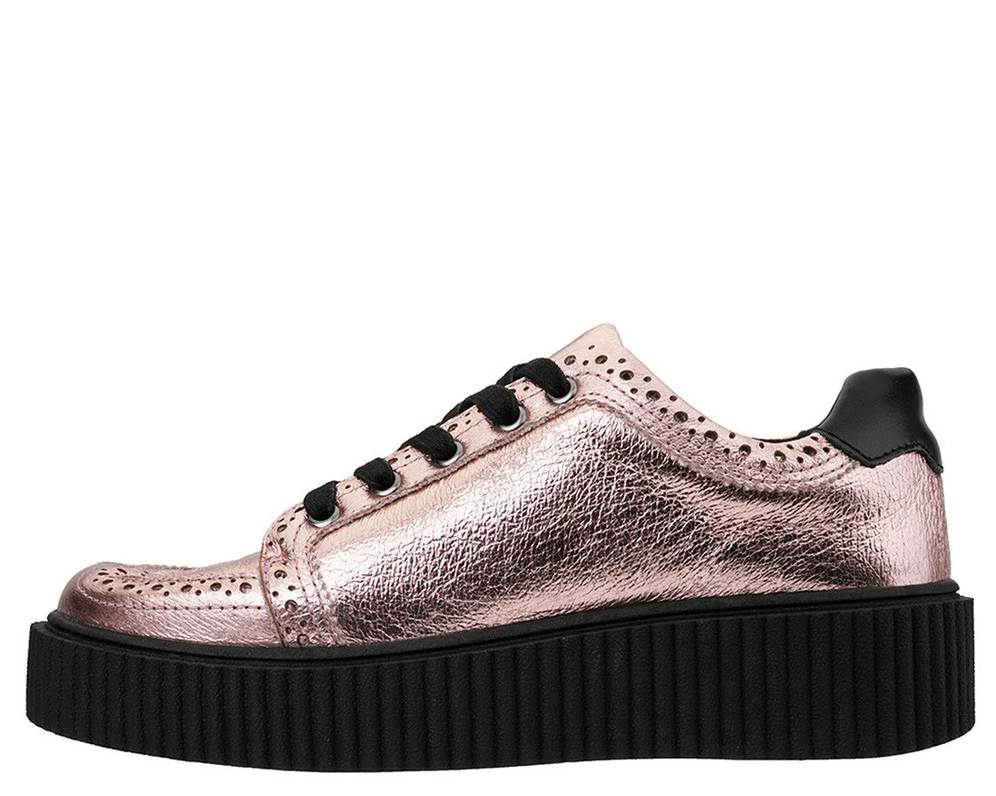 Rose Gold Wingtip Casbah Creeper - Image 3