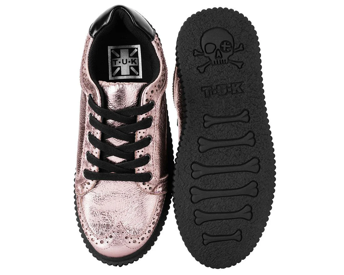 Rose Gold Wingtip Casbah Creeper - Image 4