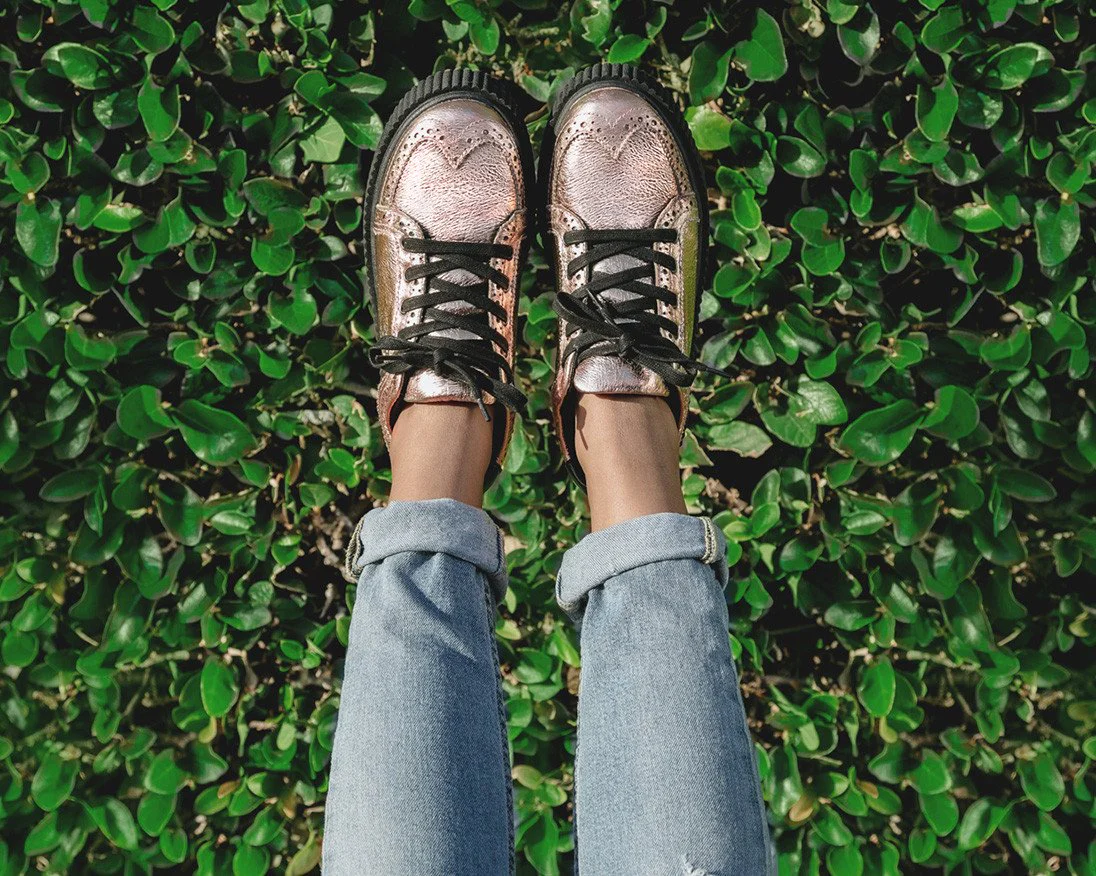 Rose Gold Wingtip Casbah Creeper - Image 5