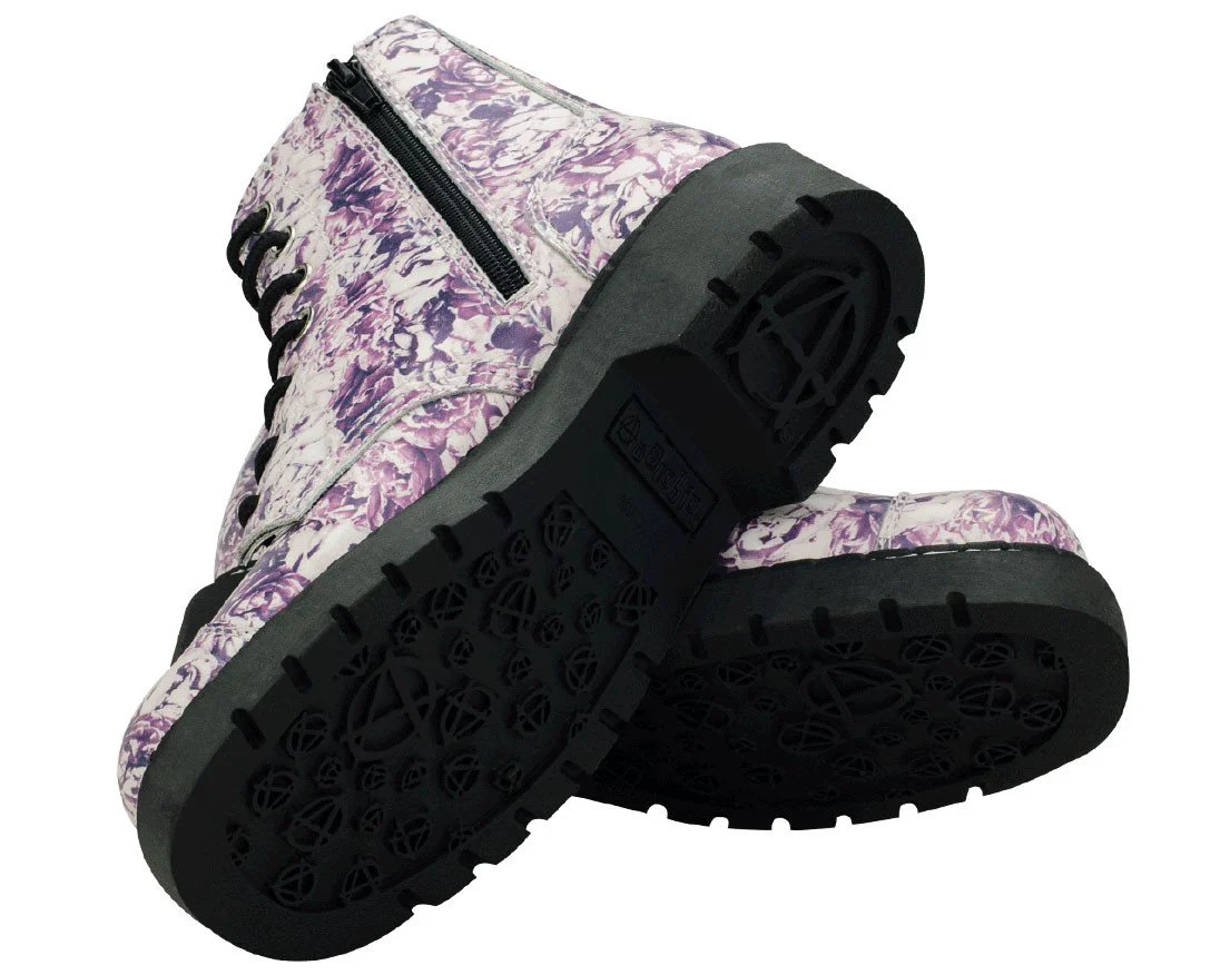 Rose Toile Combat Boots - Image 2