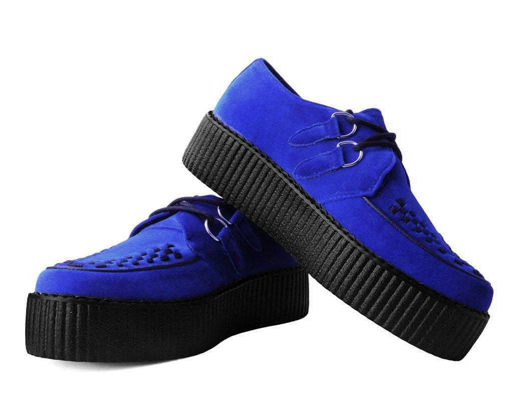 Royal Blue Velvet Viva Mondo Creeper - Image 3