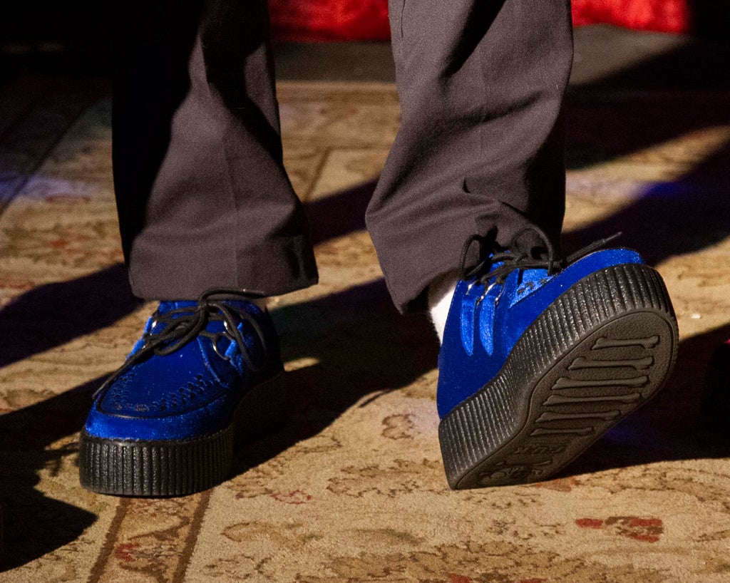 Royal Blue Velvet Viva Mondo Creeper - Image 7