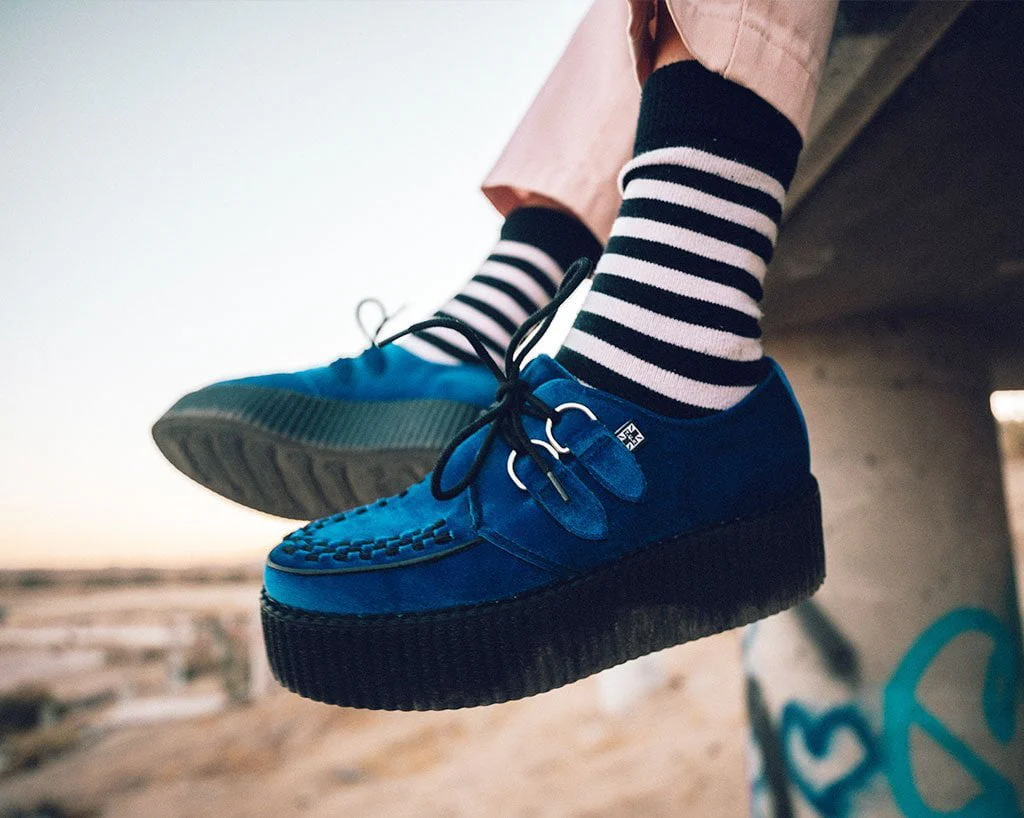 Royal Blue Velvet Viva Mondo Creeper - Image 8