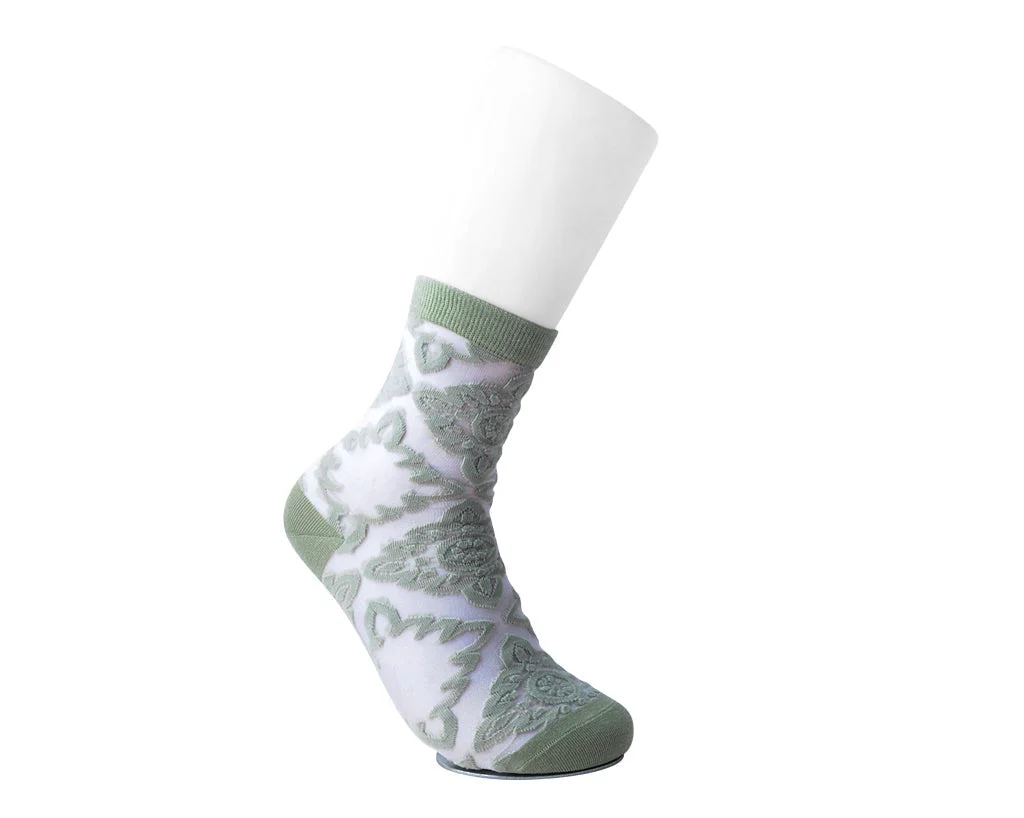 Sage Mid-Calf Mesh Sock - Image 3