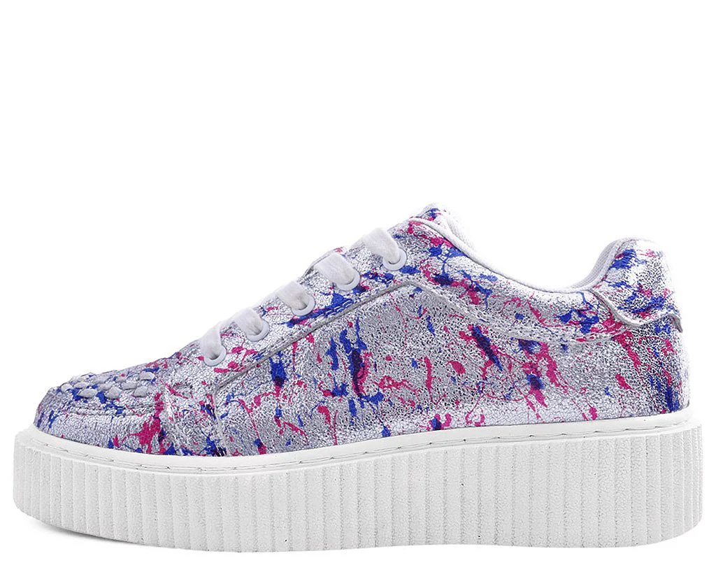 Silver Multi Paint Splash Casbah Creeper - *FINAL SALE/NON-RETURNABLE - Image 3