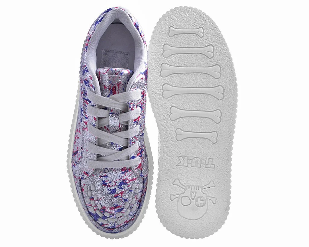 Silver Multi Paint Splash Casbah Creeper - *FINAL SALE/NON-RETURNABLE - Image 4