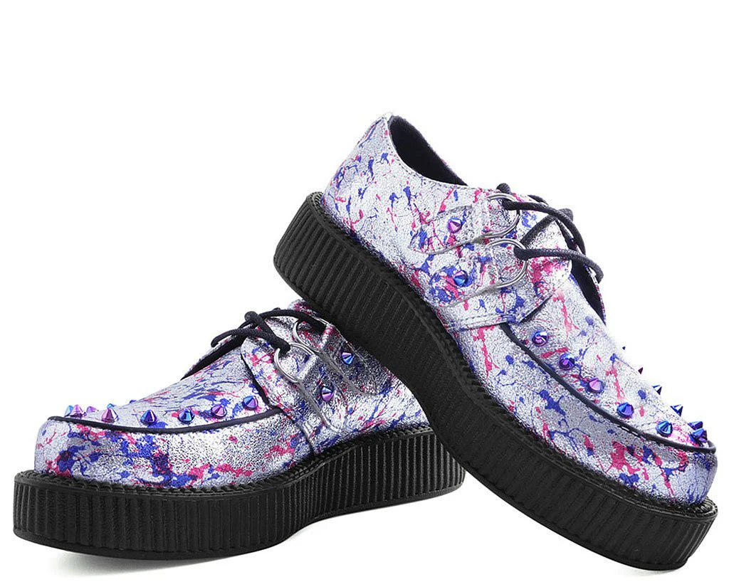 Silver Multi Paint Splash Spiked Creeper - Image 2