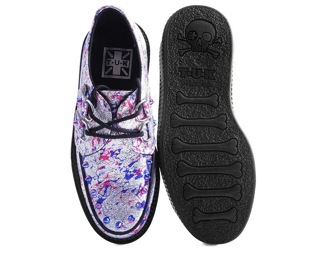 Silver Multi Paint Splash Spiked Creeper - Image 4