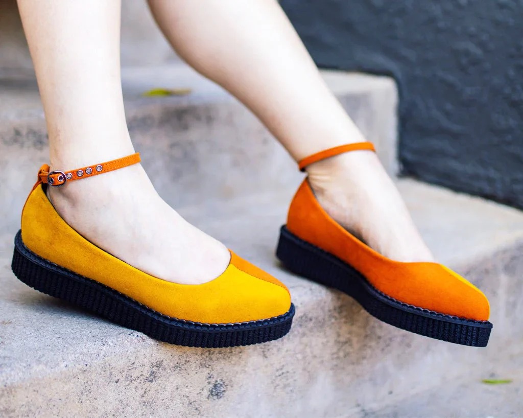 Sunkissed Twist Ballet Ankle Strap Creeper - Image 7