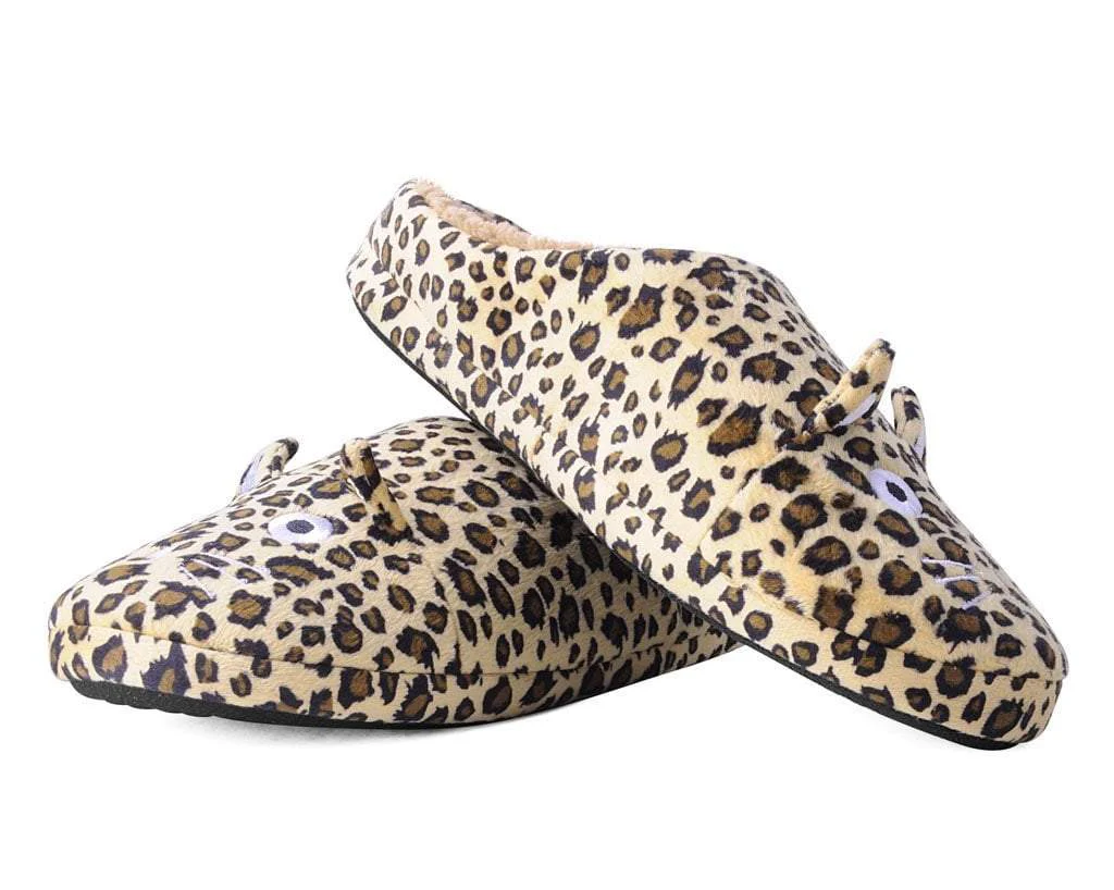 Tan Leopard Kitty Slipper - Image 3