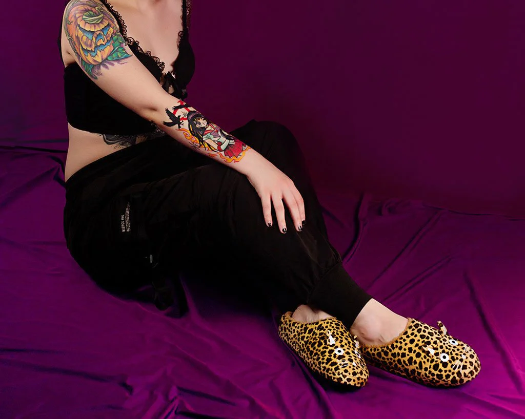 Tan Leopard Kitty Slipper - Image 4